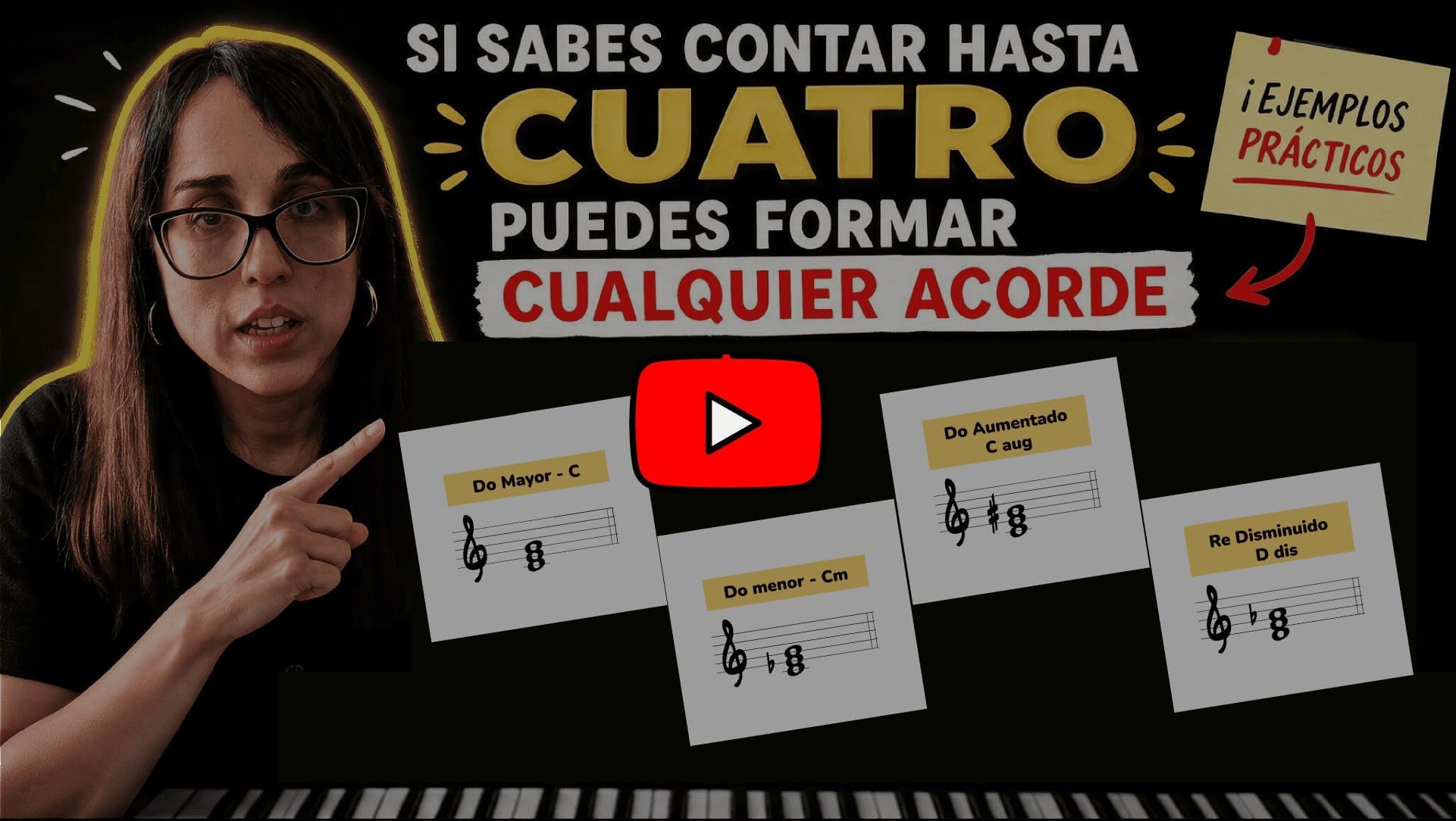 acordes en el piano como construir acordes