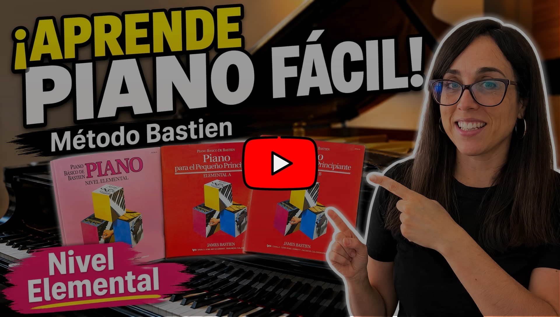metodo piano bastien nivel elemental piano facil