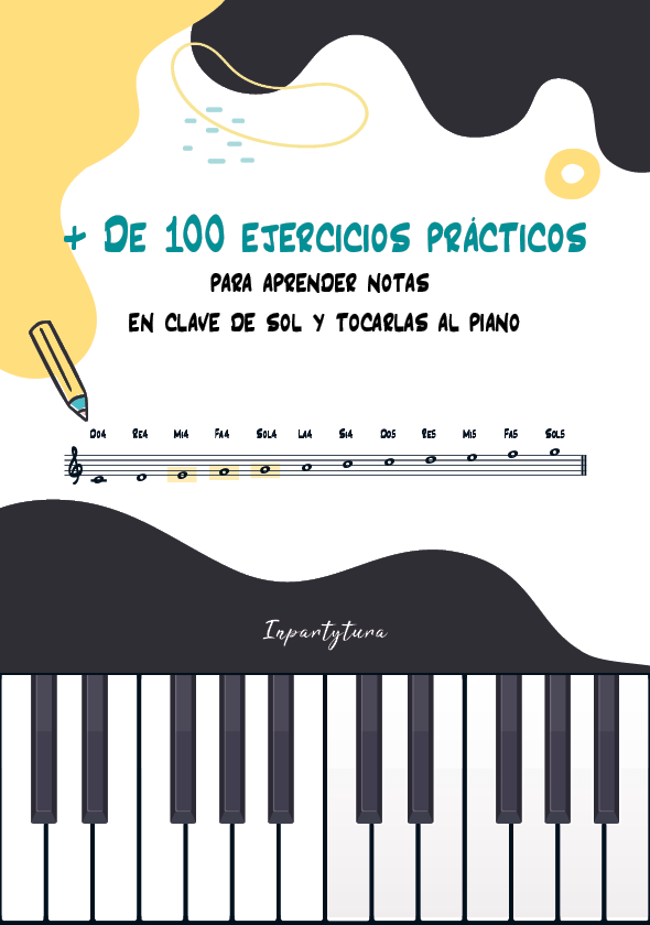 cuales son las notas musicales en el piano Inpartytura